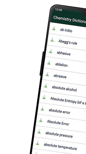 Android application Chemistry Dictionary screenshort