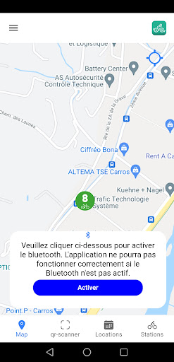 Android application eBikePro Questembert screenshort
