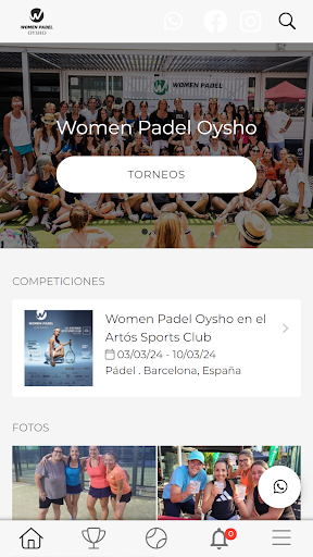 Android application Women Padel Oysho screenshort