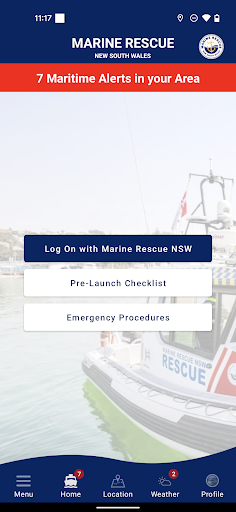Android application Marine Rescue NSW screenshort