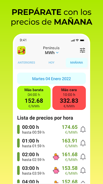 Screenshot 5 Precio Luz ESPAÑA: Ahorra PVPC android