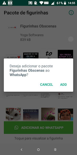 Figurinhas Obscenas Screen 2