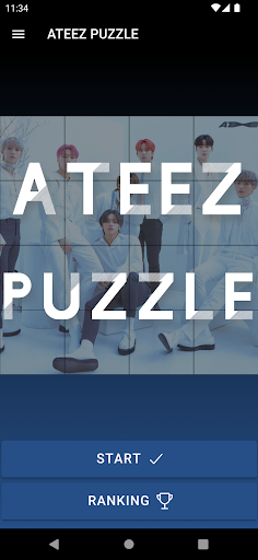 Android application ATEEZ Puzzle Game screenshort