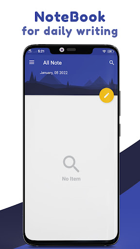 Android application Notebook for Daily Writing screenshort