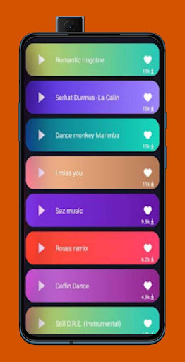 Android application نغمات screenshort