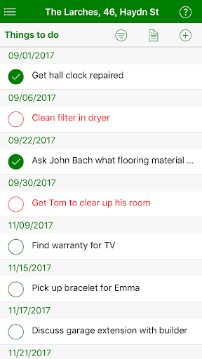 Android application PropertyCare screenshort