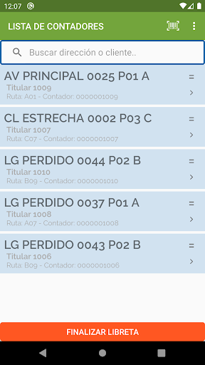 Android application Gali Contadores screenshort