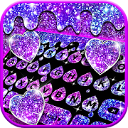 Galaxy Drop Heart Keyboard Theme