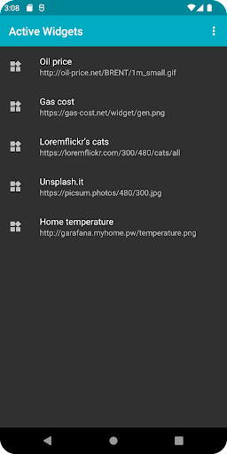 Web Image Widget Screen 3