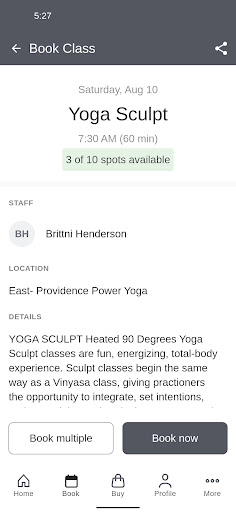 Providence Power Yoga Screen 3