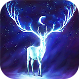 Night Bringer : Magic glowing deer live wallpaper icon