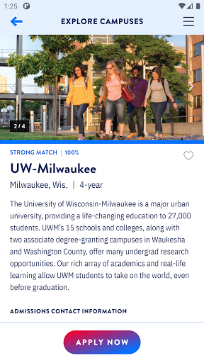 UW Journey Screen 3