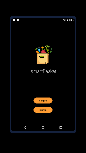 Android application SmartBasket screenshort