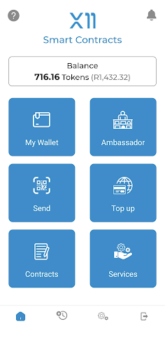 Android application X11 Smart Contracts screenshort