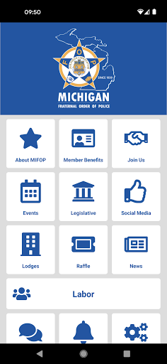 Android application Michigan FOP screenshort
