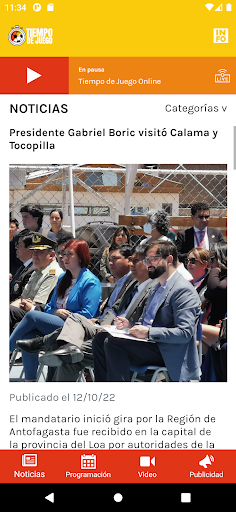 Tiempo de Juego Screen 2