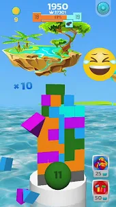 Color Tower Crash 3D: Arcade 2