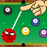 Spider Swing Ball Pool - pocket billiards icon
