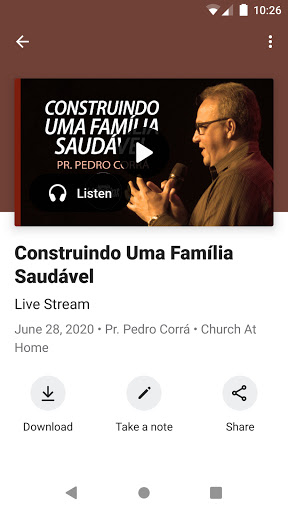 Igreja Lifepoint App Screen 3