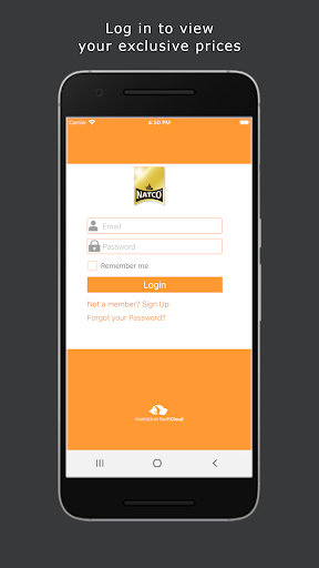 Android application Natco screenshort