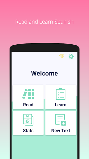 Android application Read and Learn Spanish screenshort