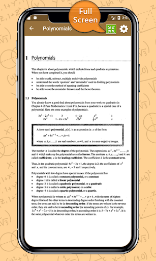 A & AS Level Maths Textbook Screen 3