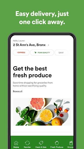 Android application FreshDirect: Grocery Delivery screenshort