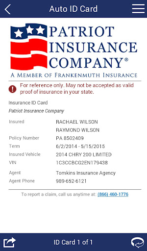 Patriot Insurance Screen 3