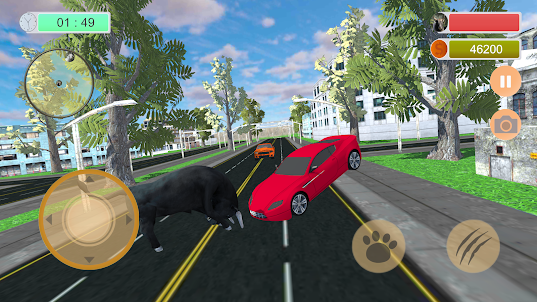 Angry Bull City Attack Game 3D