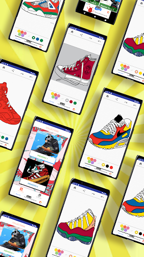 Sneakers Coloring Pages Screen 2