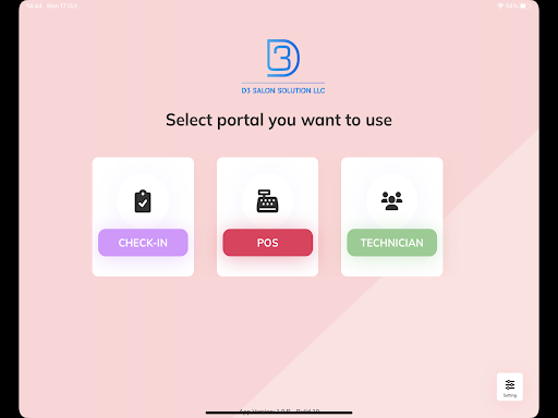 Android application D3 Salon Pos screenshort