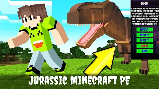 Jurassic Mod for Minecraft PE