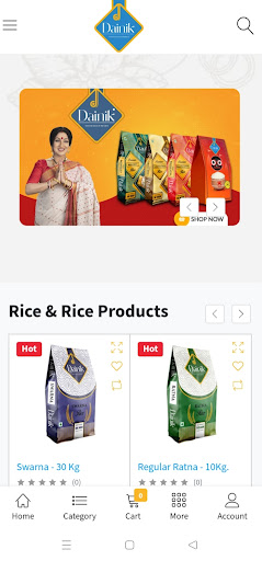 Android application DAINIK Online screenshort