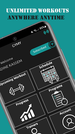Android application GYMY For Clients screenshort