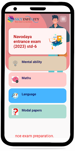 Android application Navodaya Exam Preparation Eng screenshort