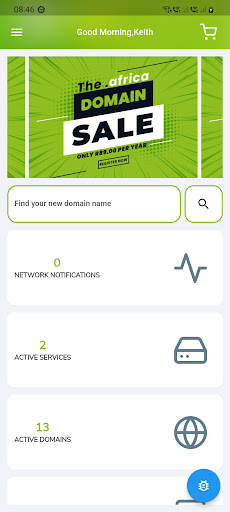 Android application HOSTAFRICA screenshort
