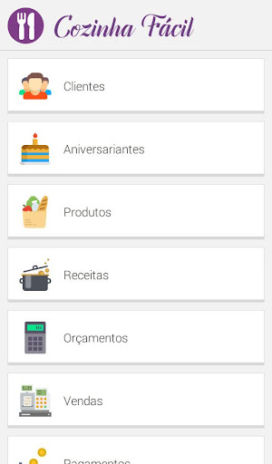 Android application Cozinha Fácil screenshort