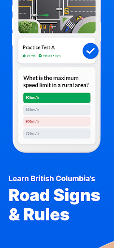 ICBC Practice Knowledge Test Screen 3