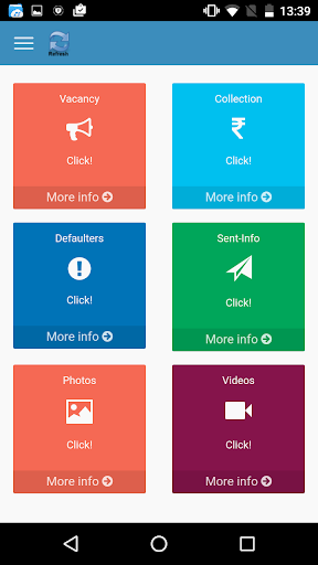 Android application eSchoolApp Administrator screenshort