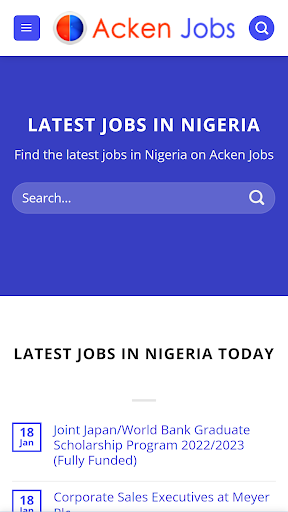Android application Acken Jobs screenshort