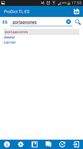 Filipino Spanish dictionary Screen 2
