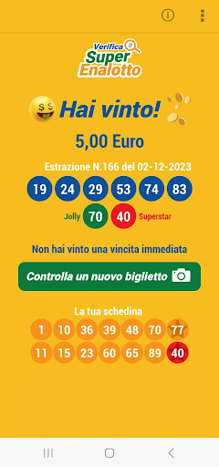 Verifica Qrcode Superenalotto Screen 3