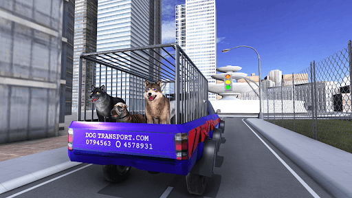 Android application US Police Dogs Transport Games screenshort