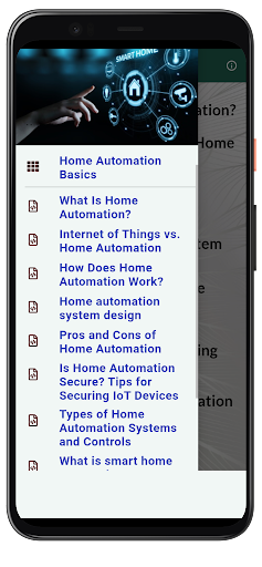 Android application Home Automation Basics screenshort