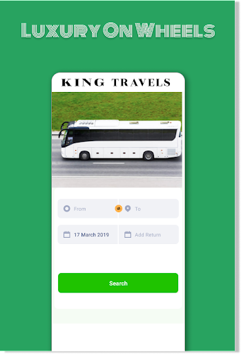Android application King Travels screenshort