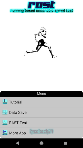 Android application RAST (Anaerobic Sprint Test) screenshort