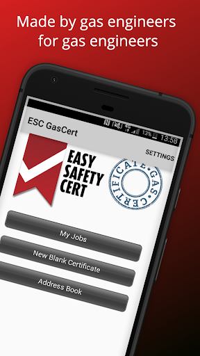 Android application ESC Gas Engineer Certificates screenshort