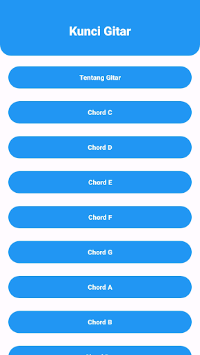 Android application Belajar Kunci Gitar Pemula screenshort