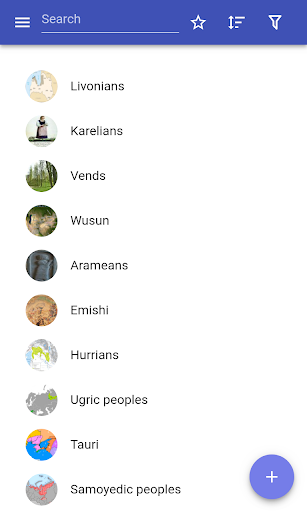 Android application Ancient peoples screenshort