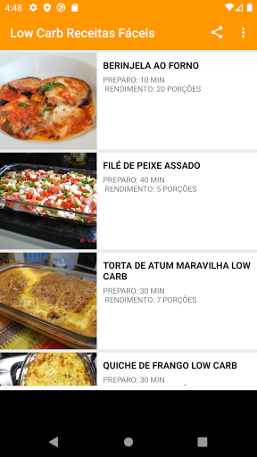 Low Carb Receitas Fáceis Screen 3